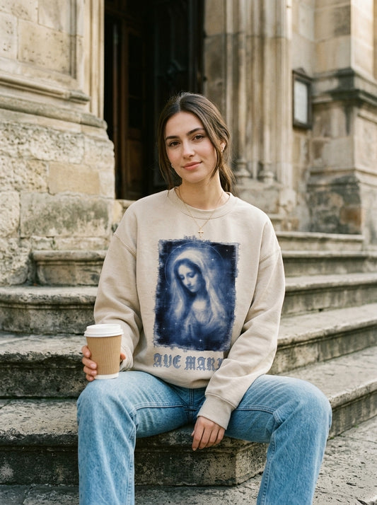 Credo model — Ave Maria Crewneck