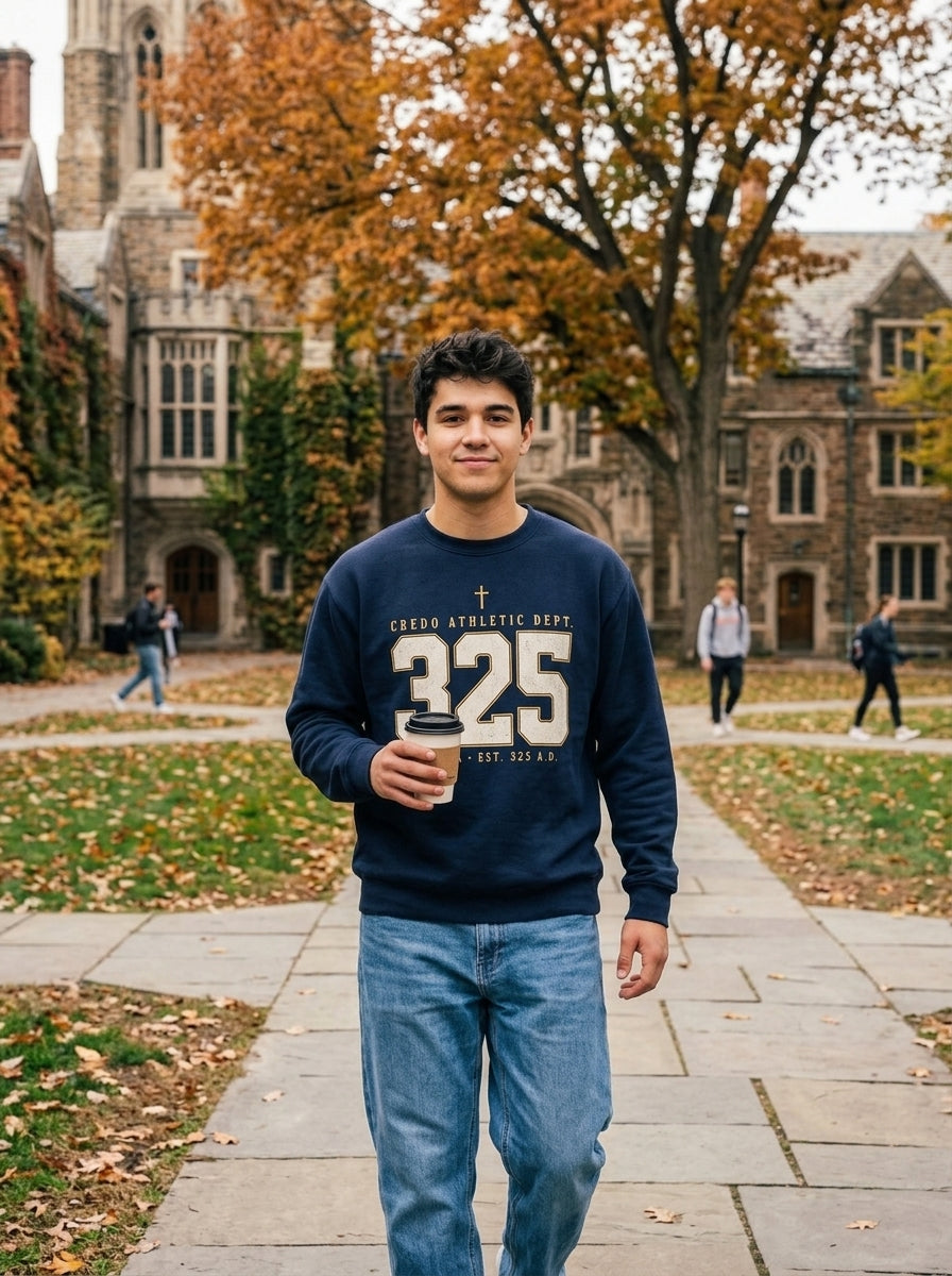 Credo model — 325 Athletic Crewneck