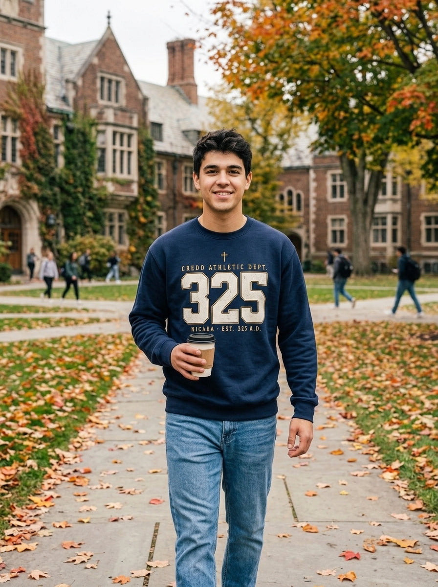 Credo model — 325 Athletic Crewneck