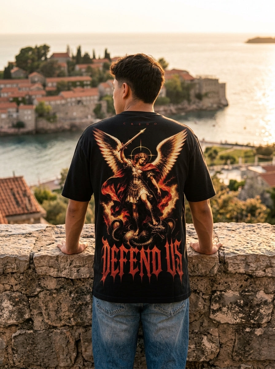 Credo model — Saint Michael Tee