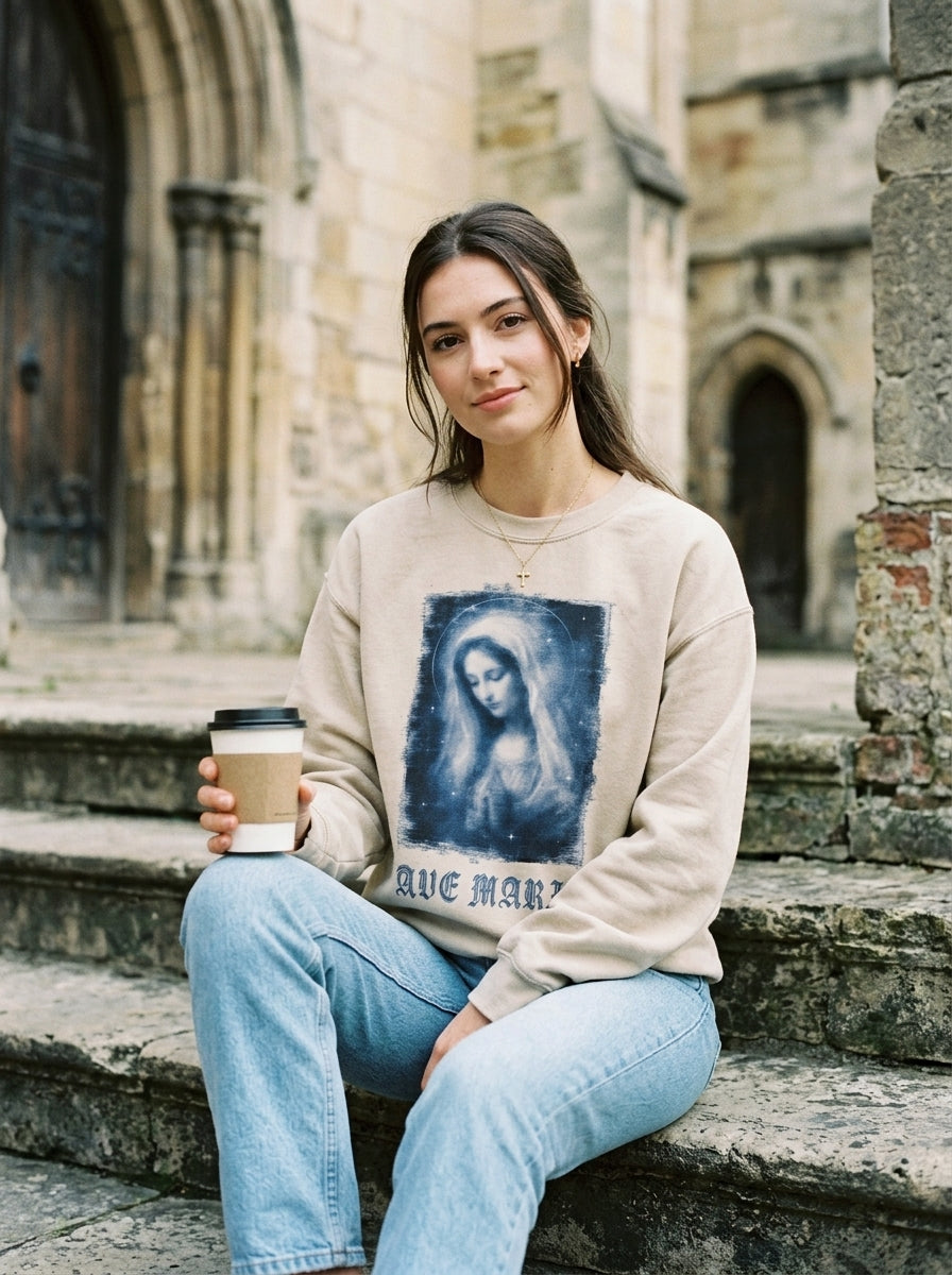 Credo model — Ave Maria Crewneck